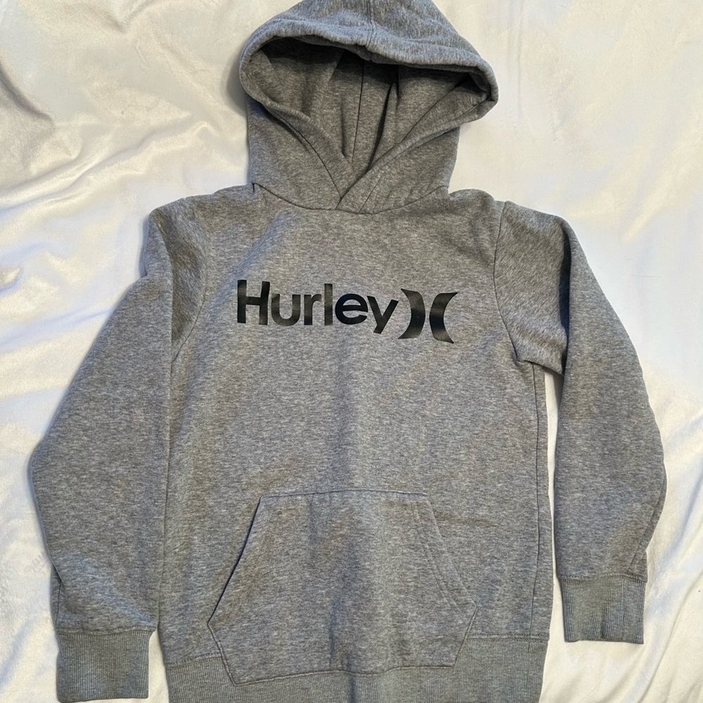 Hurley Kids Gray Sweatshirt Hoodie Casual Sporty